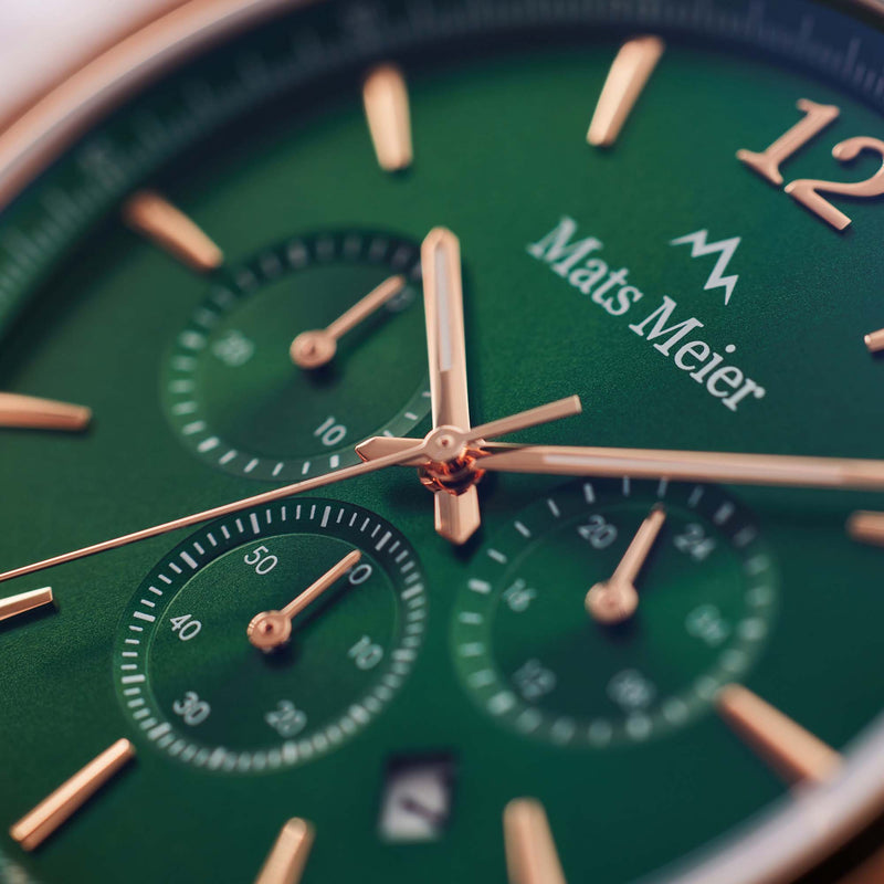 Mats Meier Grand Cornier Chrono Green/Rosegold coloured Watch MM00114-zoom-