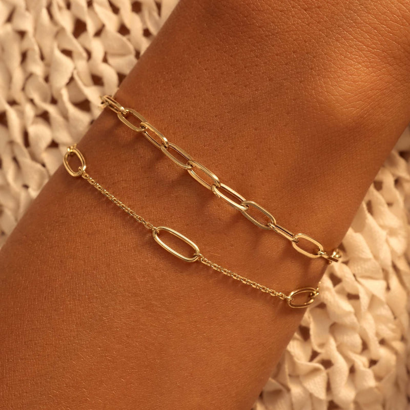 Beloro Jewels Della Spiga Elisa 9 Karat Gold Bracelet BO320040-zoom-