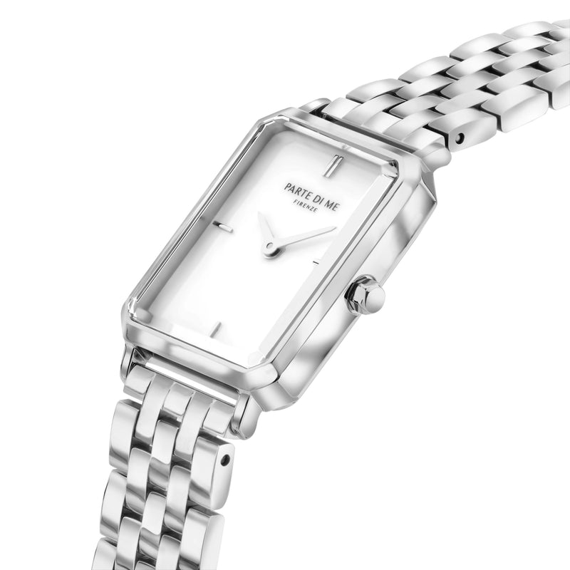 Parte Di Me Orologio Rechthoekig Women'sWatch Silver-coloured and Pearlmoer PDM09006-zoom-