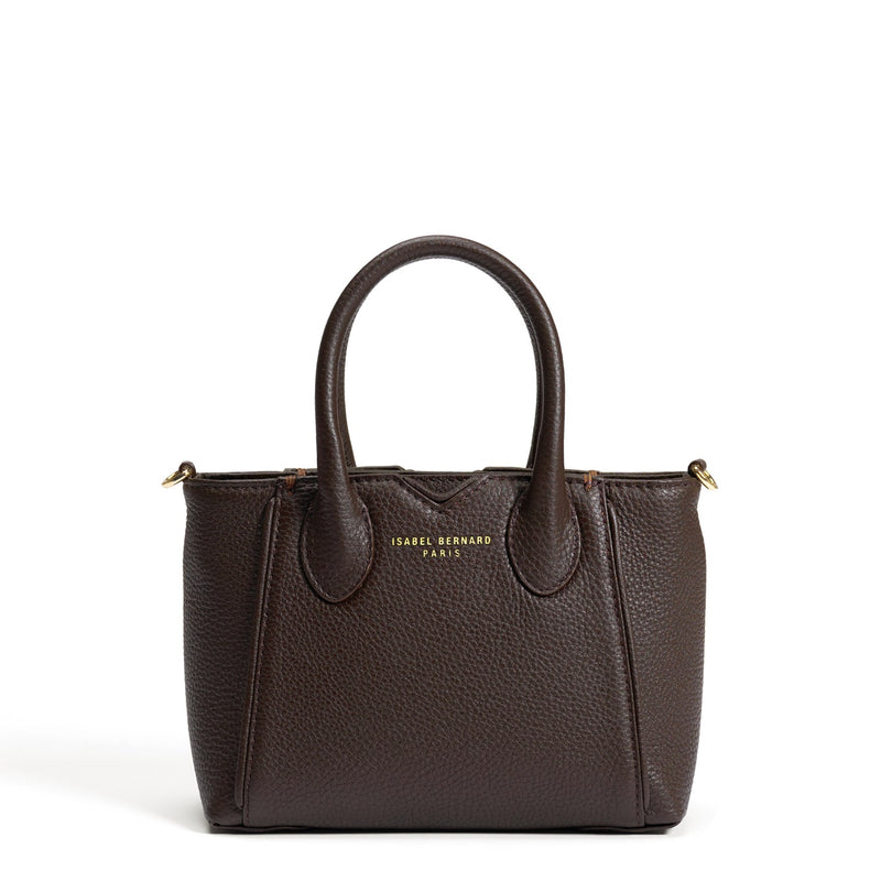 Isabel Bernard Honoré Cloe Mini brown calfskin leather handbag IB21124-031-zoom-