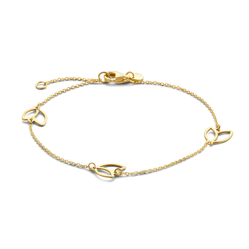 Isabel Bernard Cadeau d'Isabel 14 karat gold necklace and bracelet gift set IB90187-zoom-