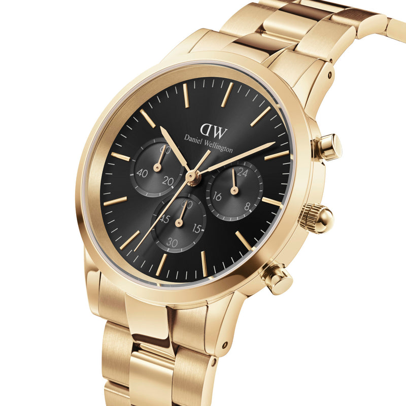 Daniel Wellington Iconic Link Gold Watch DW00100641-zoom-