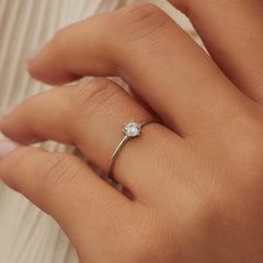 Isabel Bernard Saint Germain Abelle 14 Carat Whitegold Ring IB330024-48