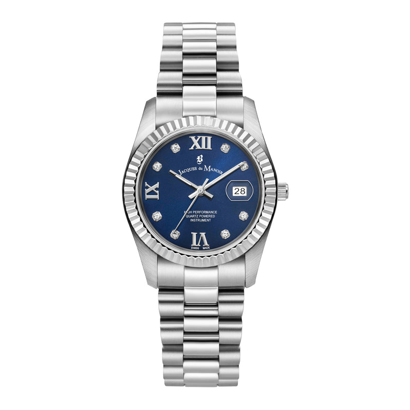 Jacques du Manoir Inspiration Prestige Silver Watch JWL01307-zoom-
