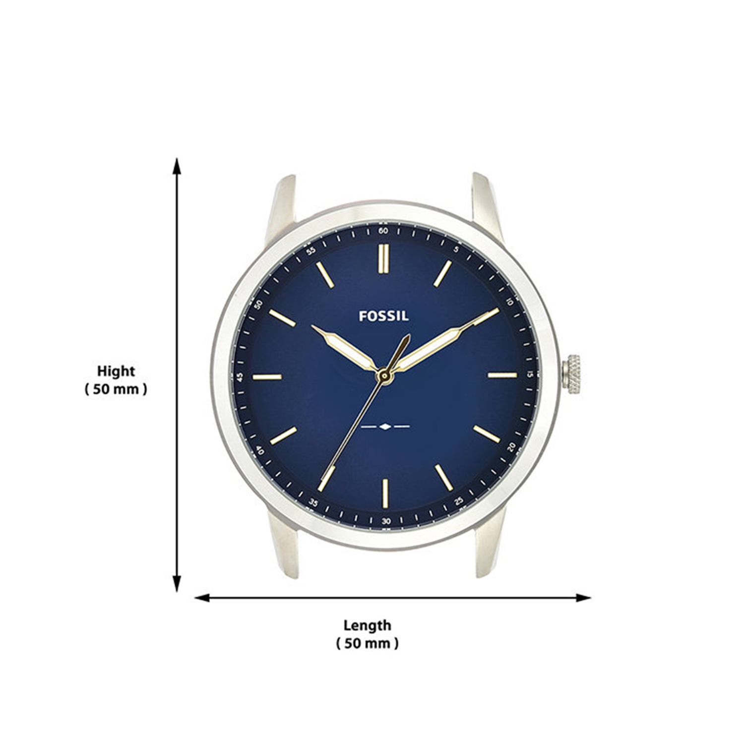 Fossil The Minimalist Silver and Blue Men's Watch FS5304