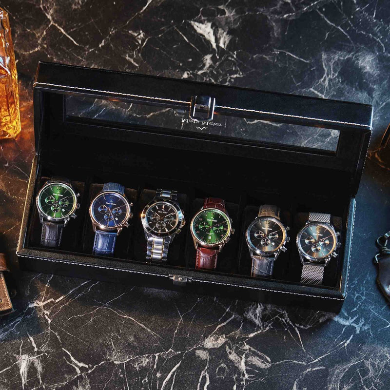 Mats Meier Mont Fort Black Watchbox voor 6 Watchs-zoom-