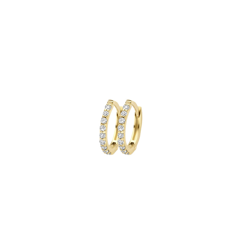Blush Gold Hoop Earrings 7268YZI-zoom-