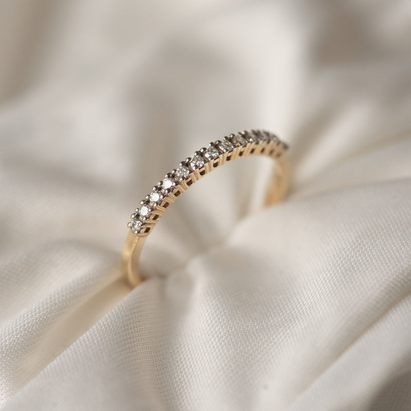 Isabel Bernard De la Paix Madeline 14 Carat Gold Ring | diamond 0.14 ct | IBD330023-54-zoom-