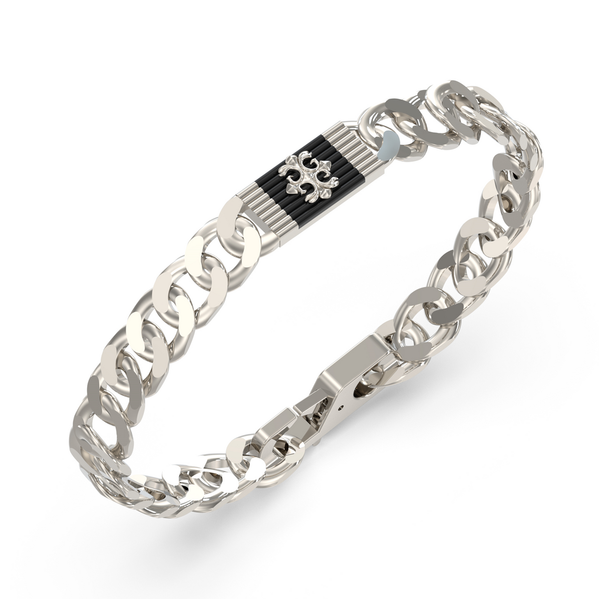 Guess Rebel Moon Silver Bracelet JUMB05070JWSTBKS