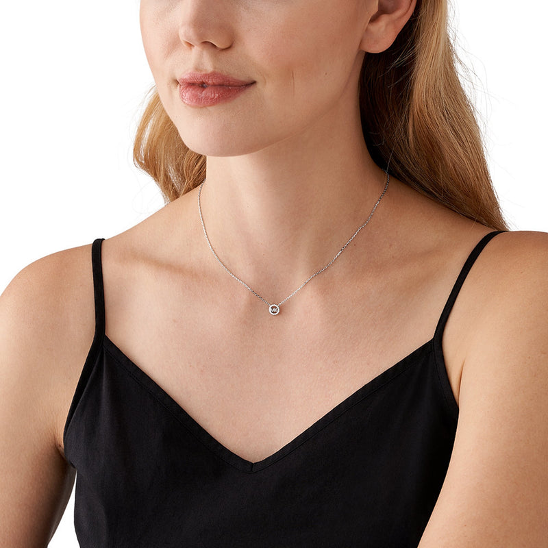 Michael Kors Silver Necklace MKC1726CZ040-zoom-