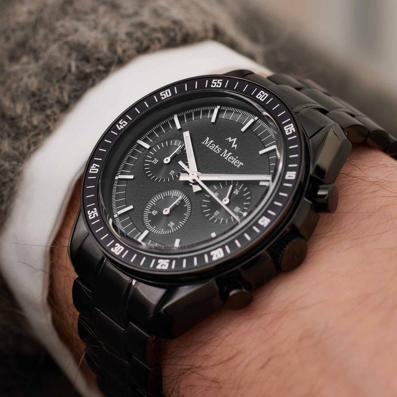 Mats Meier Arosa Racing Chronograph Men'sWatch Black MM50016-zoom-