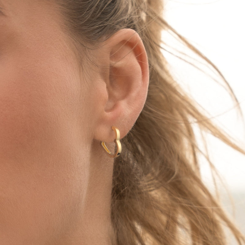 Jackie Gold 14 karat gold Hoop Earrings JKE23.357-zoom-