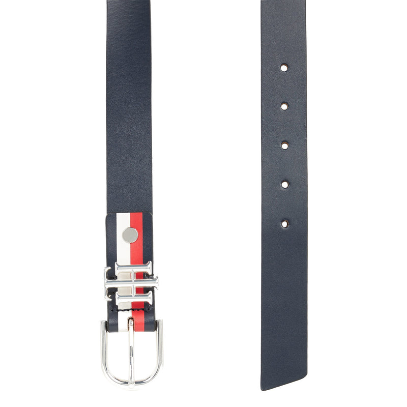 Tommy Hilfiger Lux Blue Leather Belt AW0AW12137DW585-zoom-