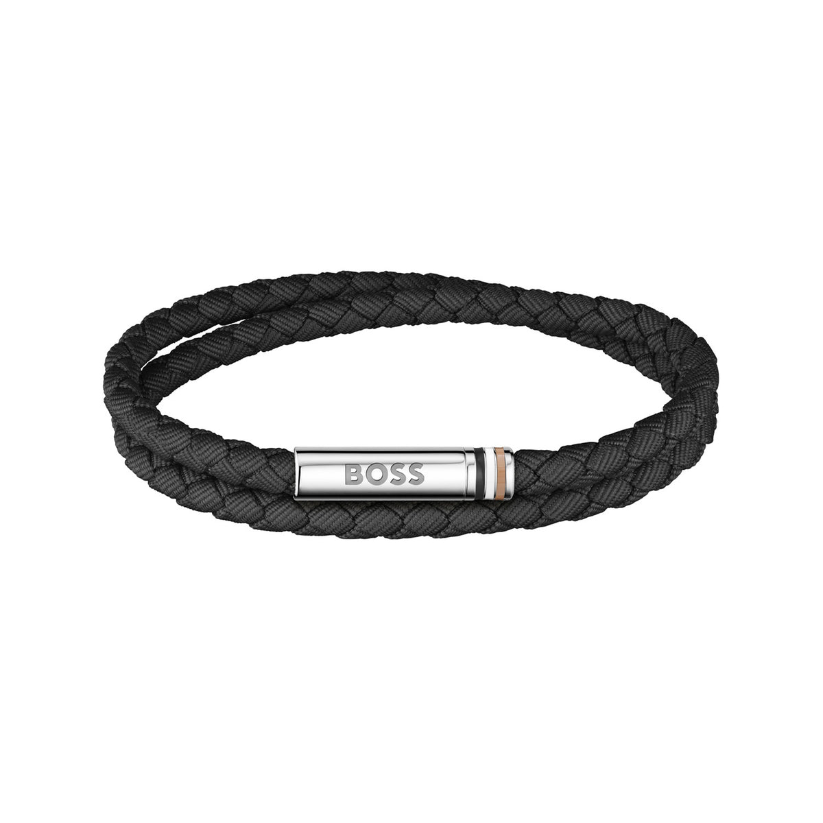 Hugo Boss Synthetic Fiber Black Men's Braided bracelet HBJ1580796
