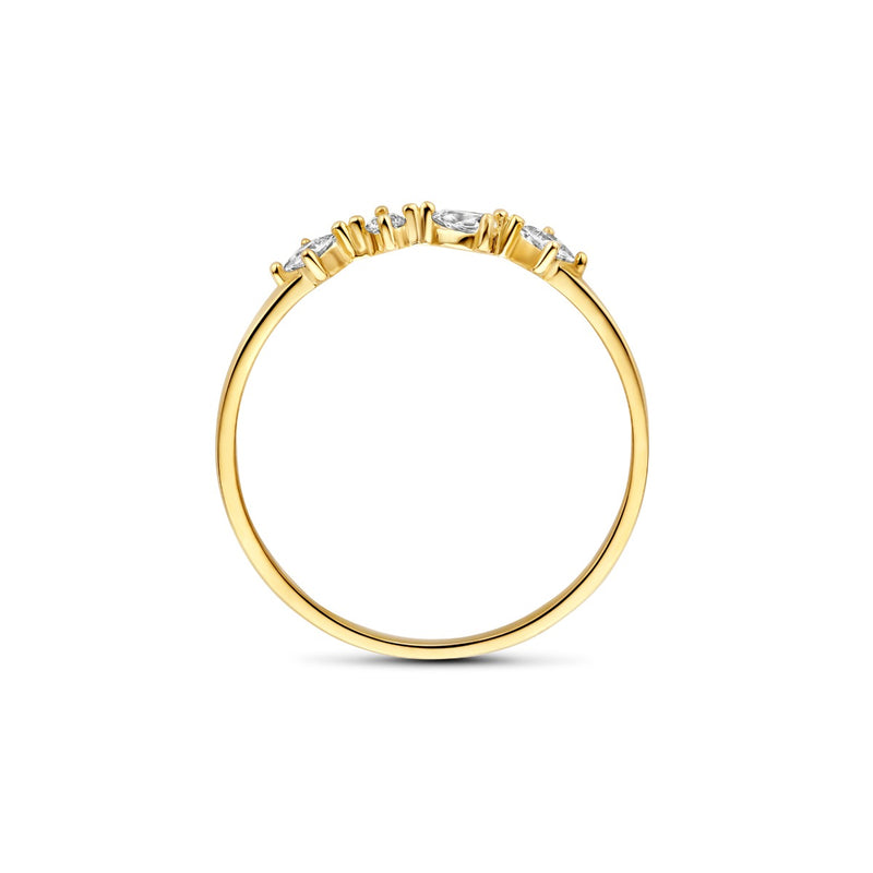 Beloro Jewels Monte Napoleone Mea 9 karat gold ring with zirconia BO330030-50-zoom-