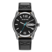 G-STAR Selvedge Black Leather Men's Watch GSW.507.02