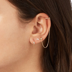 Jackie Gold 14 karat gold Ear Stud JKE24.446