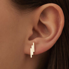 Isabel Bernard Le Marais Rosalie 14 Carat Golden Ear Studs IB360217