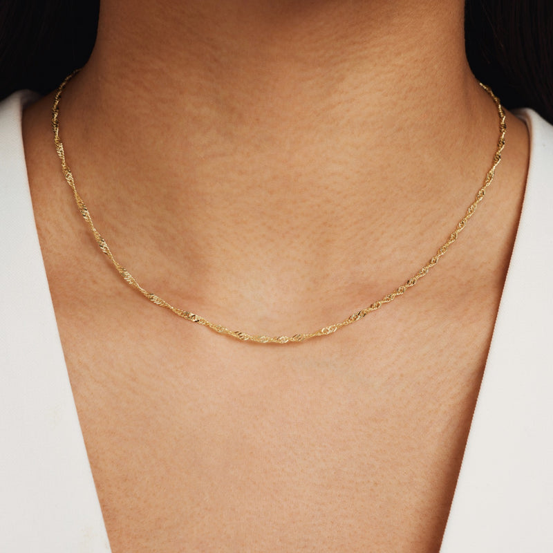 Isabel Bernard Rivoli Lilou 14 Carat Golden Necklace IB340113-zoom-