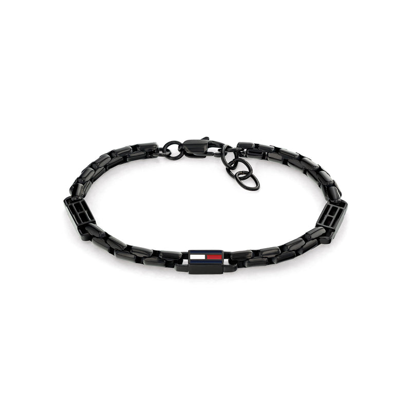 Tommy Hilfiger Stainless Steel Black Men's Chain Bracelet TJ2790676-zoom-