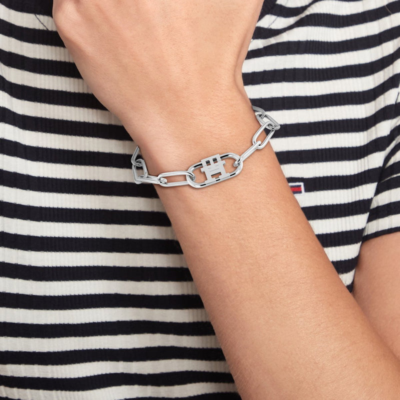 Tommy Hilfiger Jewels Monogram Silver-coloured Bracelet TJ2780728-zoom-