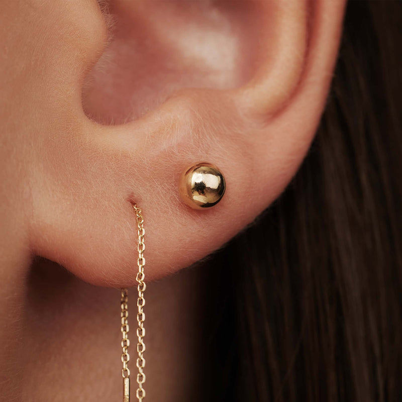 Isabel Bernard Rivoli Finou 14 Carat Golden Earstuds IB360192-zoom-