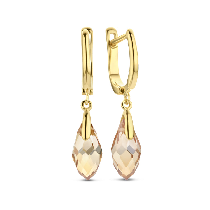 Parte Di Me La Sirena Ombrone 925 Sterling Silver Gold Plated Drop earrings PDM36144-zoom-