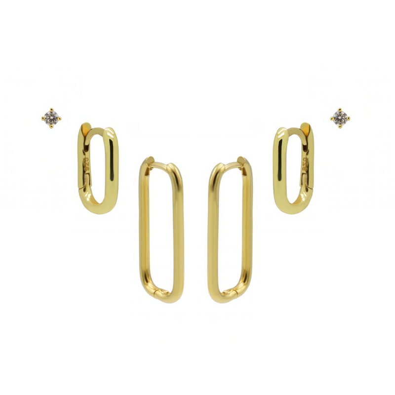 Karma 14 karat gold plated Earparty EPV06GP-zoom-