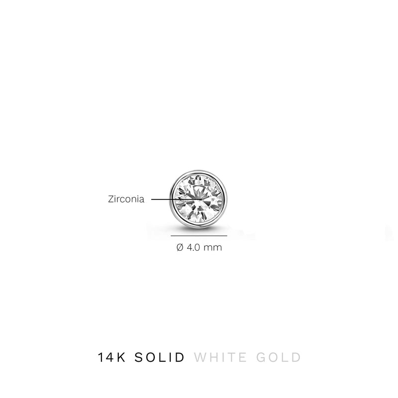 Isabel Bernard Saint Germain Juliette 14 Carat Whitegold Ear Studs IB360206-zoom-