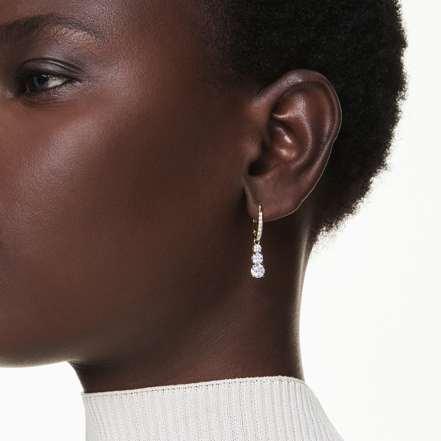 Swarovski Stilla Gold Coloured Earrings 5723300