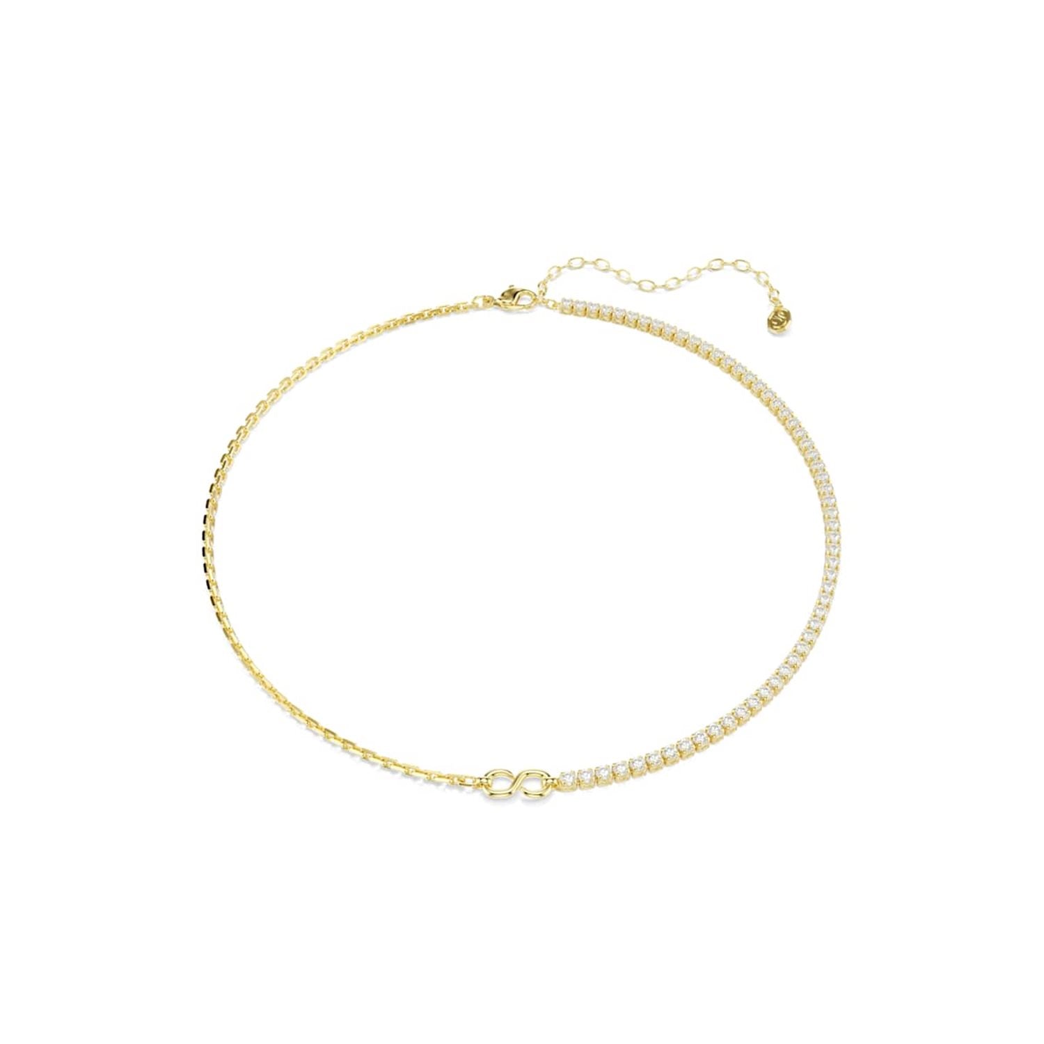 Swarovski Matrix Tennis Gold-Tone Necklace 5747717