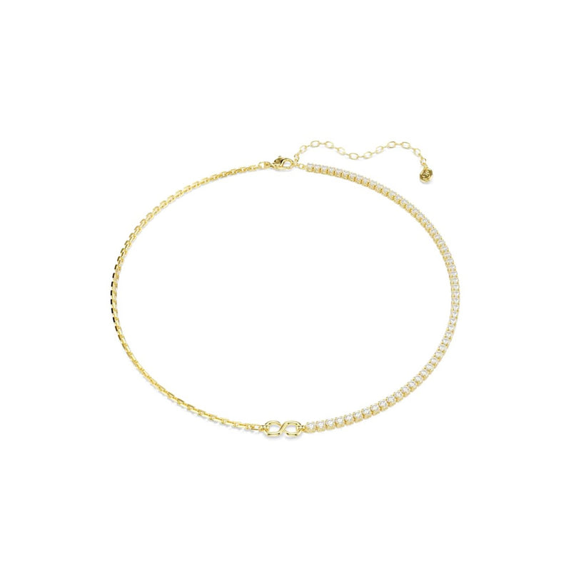 Swarovski Matrix Tennis Gold-Tone Necklace 5747717-zoom-