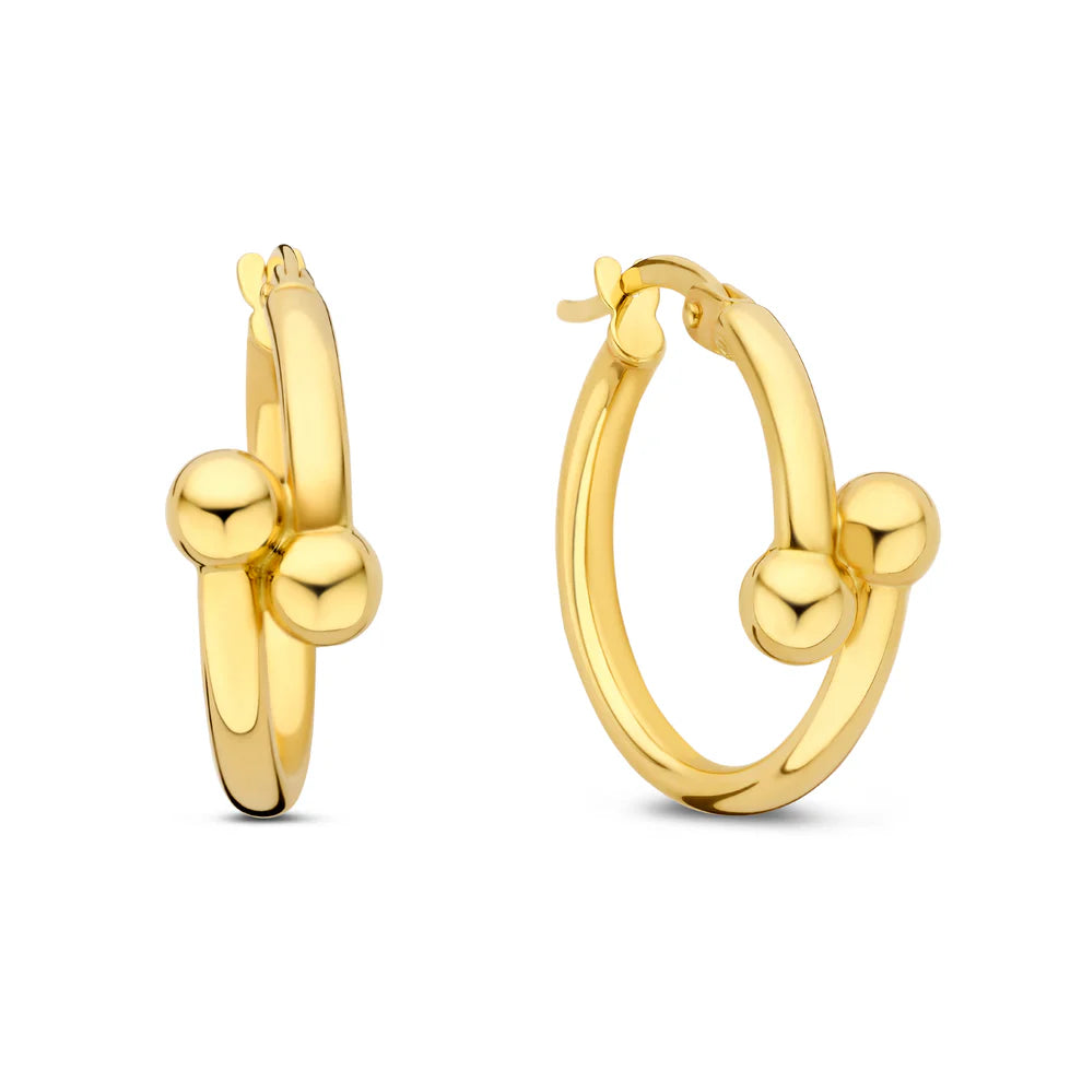 Isabel Bernard Monceau Mirell 14 Karat Gold Hoop Earrings IB360262