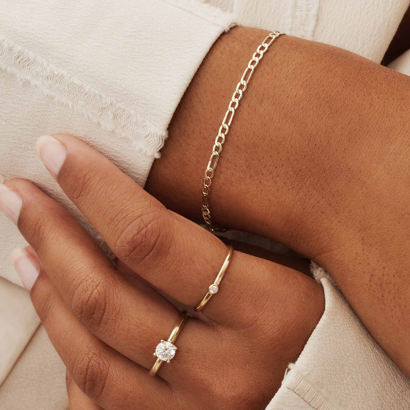 Isabel Bernard Rivoli Nina 14 Carat Golden Bracelet IB320076-zoom-