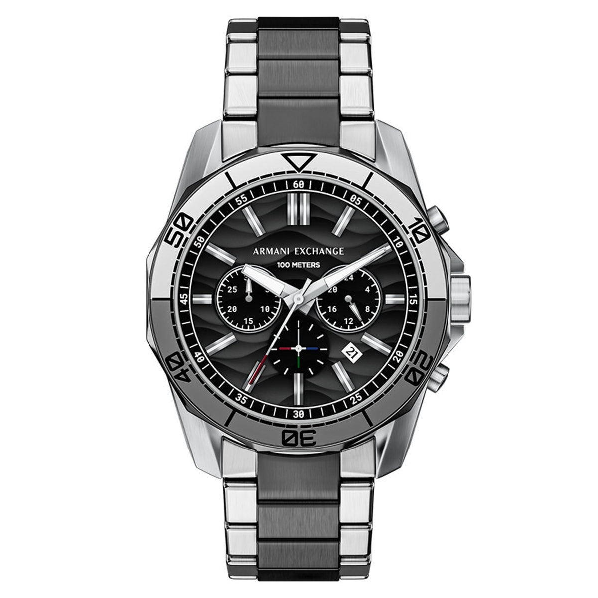 Armani Exchange Round Black Dial Watch AX1973