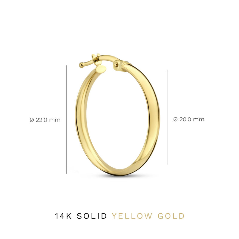 Isabel Bernard Cadeau d'Isabel 14 Carat Golden Earrings Set IB90149-zoom-