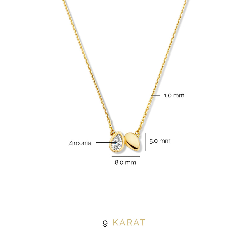 Beloro Jewels Monte Napoleone Natalia 9 carat gold Necklace BO340015-zoom-