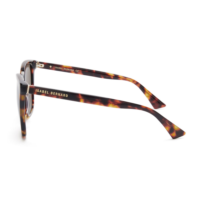 Isabel Bernard La Villette Raison Brown Tortoise Vierkante Sunglasses IB400007-14-14-zoom-