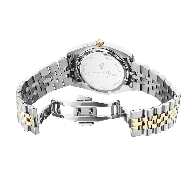 Jacques du Manoir Inspiration Multifunction Silver and Gold-Coloured Stainless Steel Unisex Watch JWN06102-zoom-