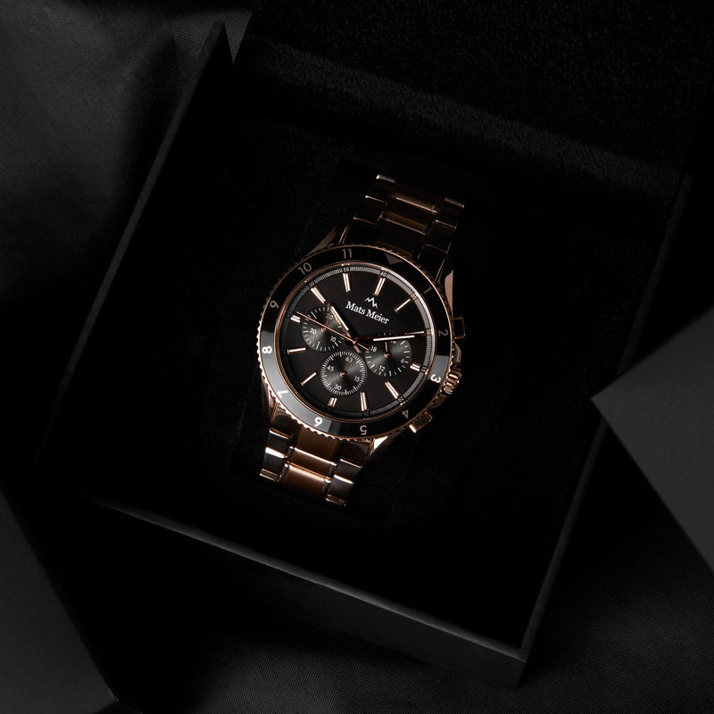 Mats Meier Ponte dei Salti Chronograph Men'sWatch Roesgoldcoloured and Black MM00510-zoom-