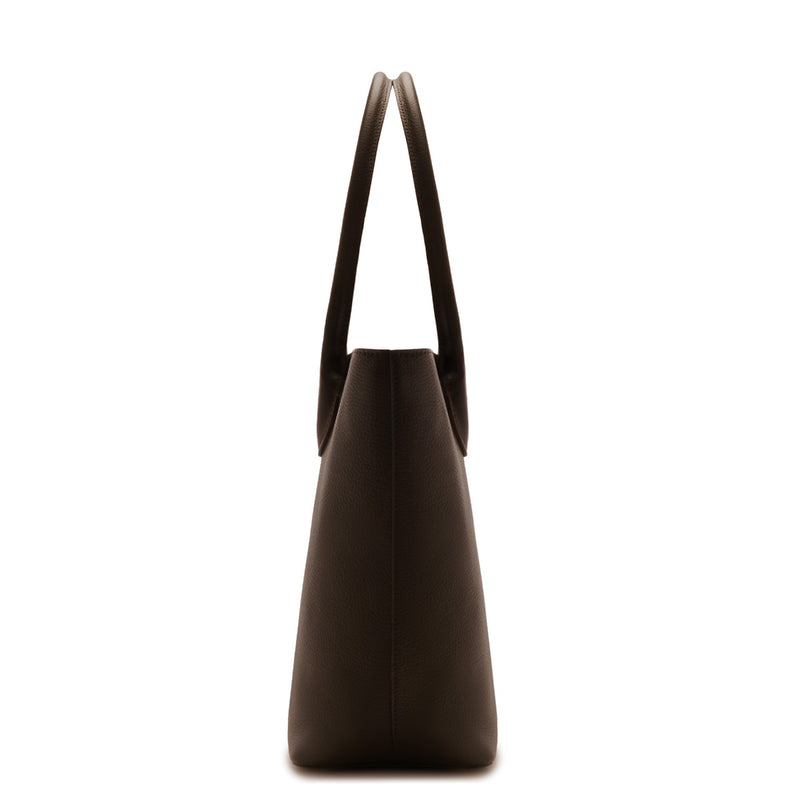 Isabel Bernard Honoré Lysanne Brown Calfskin Leather Shopper IB25089-zoom-