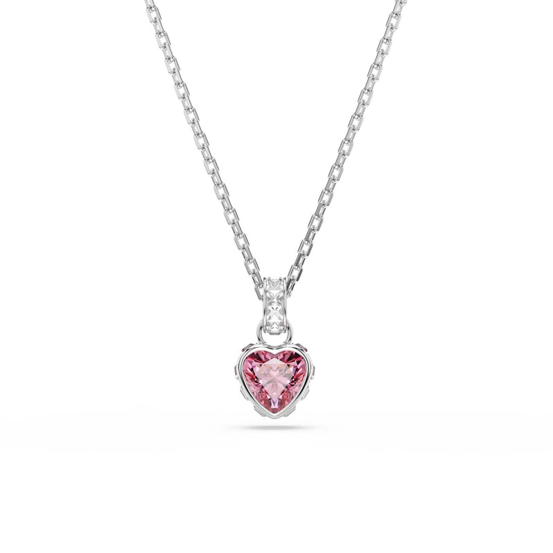 Swarovski Chroma Silver-Tone Necklace with Pink Accents 5757789-zoom-
