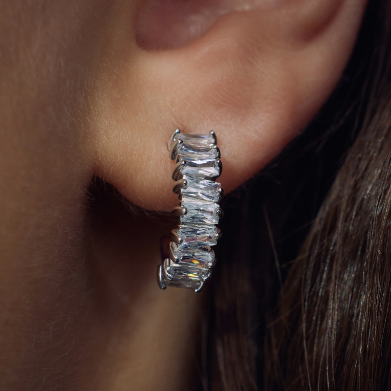 Parte Di Me Santa Maria della Base 925 sterling Silver Hoop Earrings PDM36095-zoom-