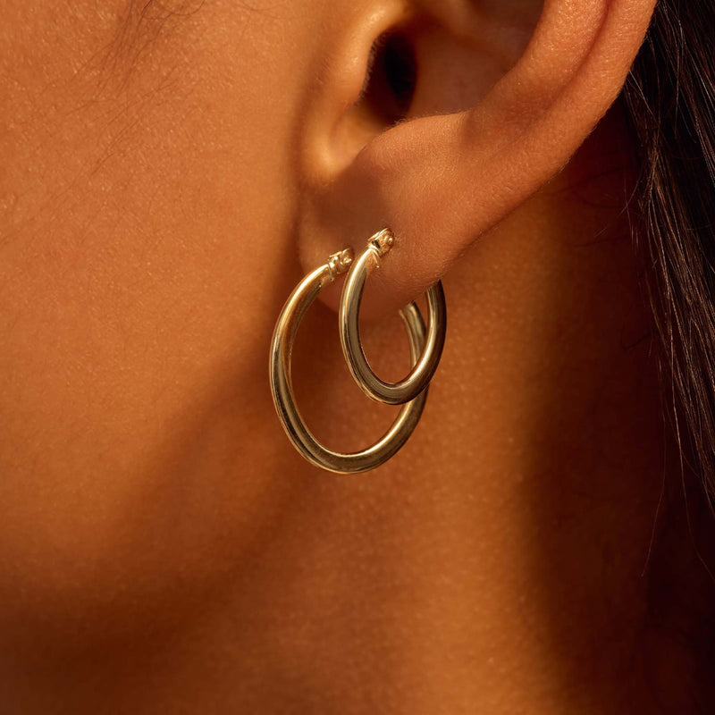 Beloro Jewels La Rinascente Gabriela 9 Karat Gold Earrings BO360073-zoom-