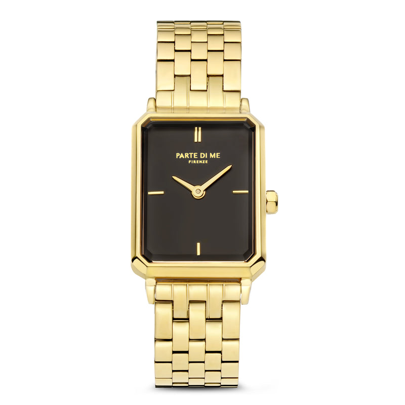 Parte Di Me Orologio Rechthoekig Women'sWatch Gold-coloured and Black PDM09001-zoom-