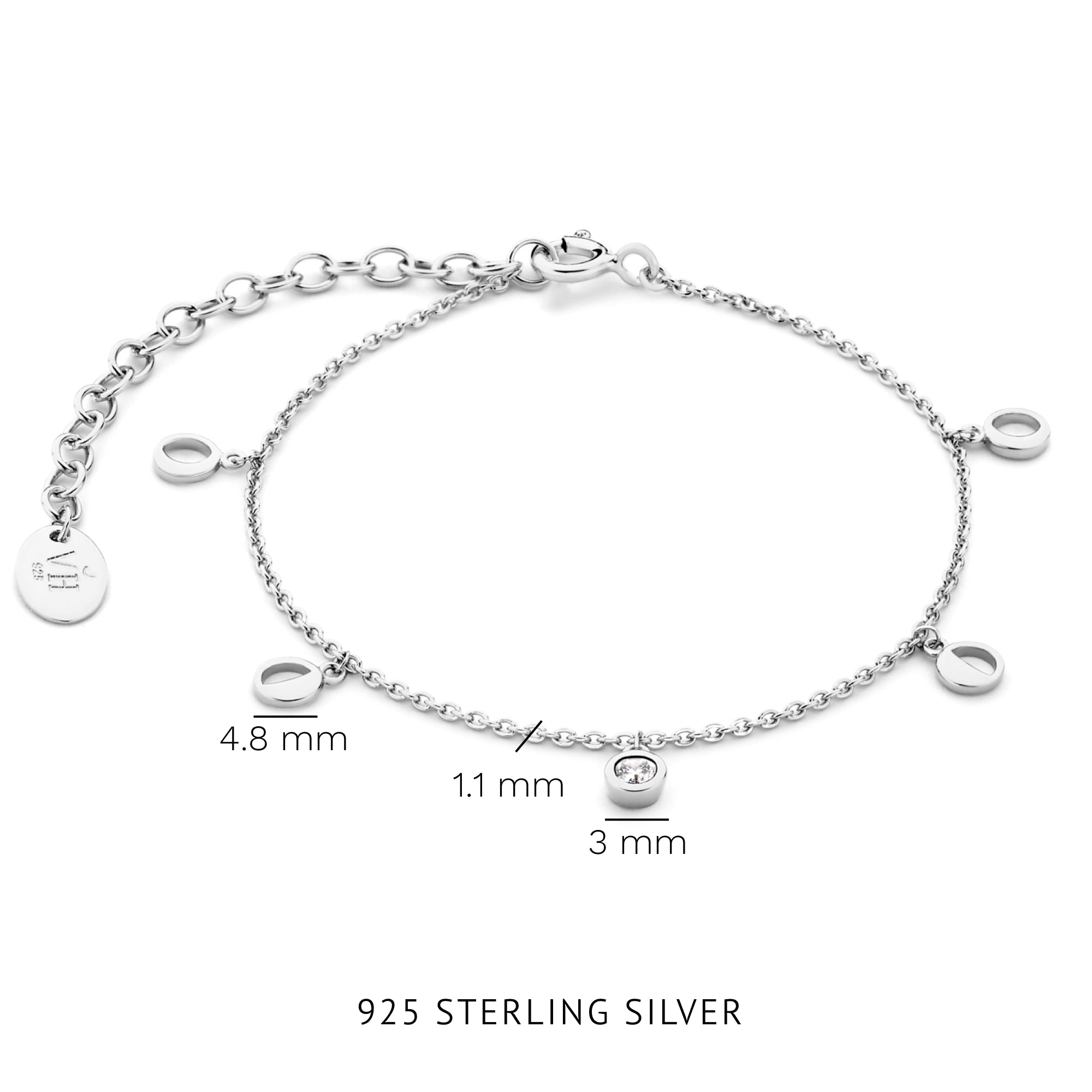 Violet Hamden Luna 925 Sterling Silver Bracelet VH320032