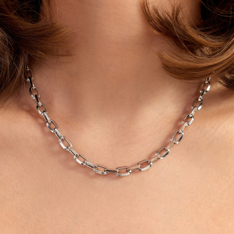 Parte Di Me Bibbiena Poppi Lucia 925 Sterling Silver Link Necklace PDM34101-zoom-