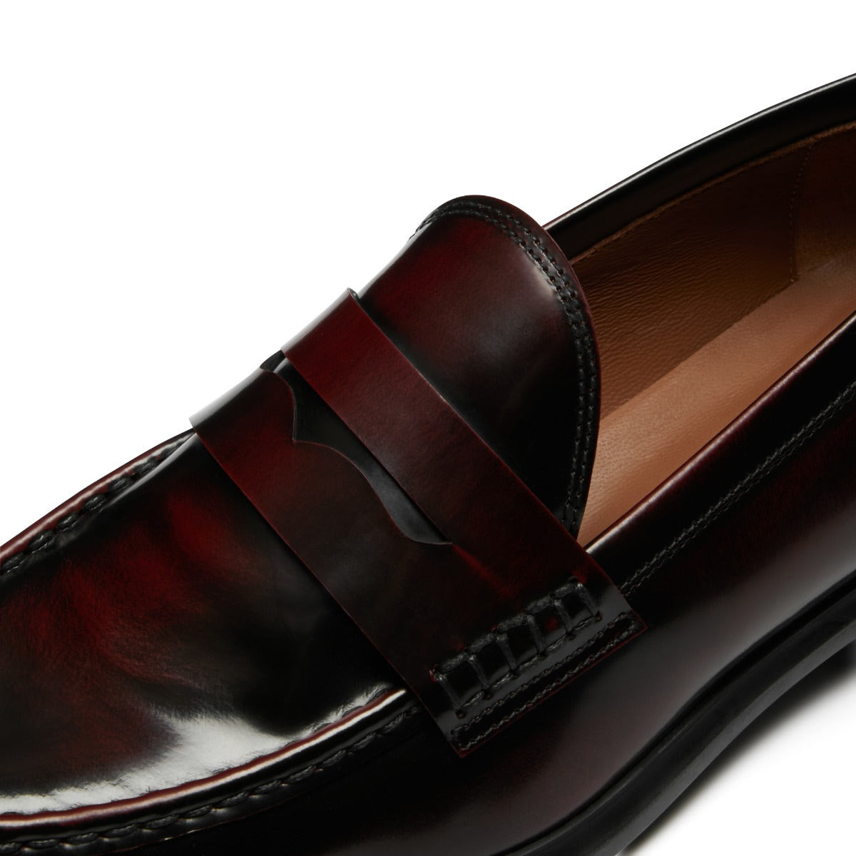 Isabel Bernard Vendôme Blandine Bordeaux Spazzolato Leather Loafers IB51015-652-39