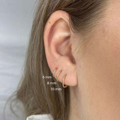 Jackie Gold 14 karat gold Hoop Earrings JKE20.040