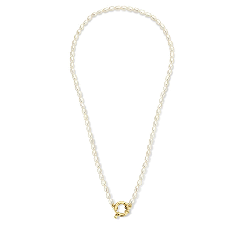 Isabel Bernard Cadeau d'Isabel 14 karat gold necklace and bracelet gift set with freshwater pearls IB90174-zoom-